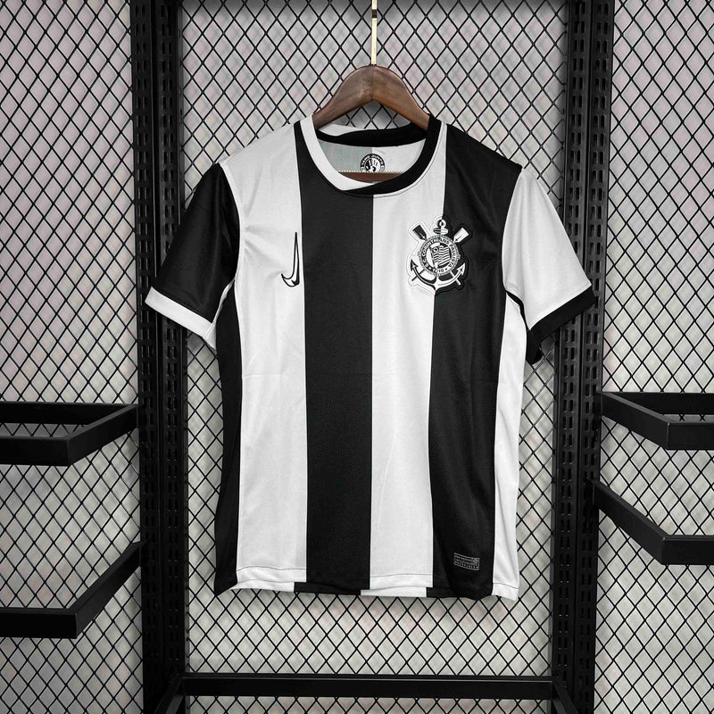 CAMISA DO CORINTHIANS 24/25 PRETO E BRANCO