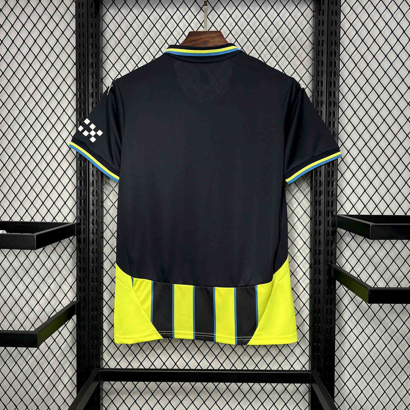 CAMISA DO MANCHESTER CITY 24/25 PRETO E AMARELO