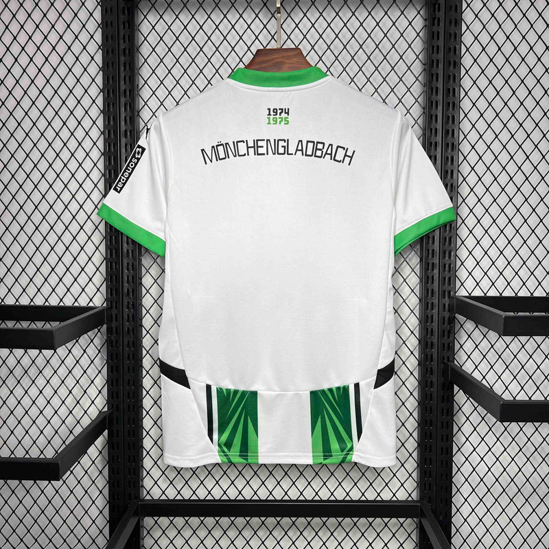 CAMISA DO BORUSSIA MÖNCHENGLADBACH 24/25 BRANCO E VERDE