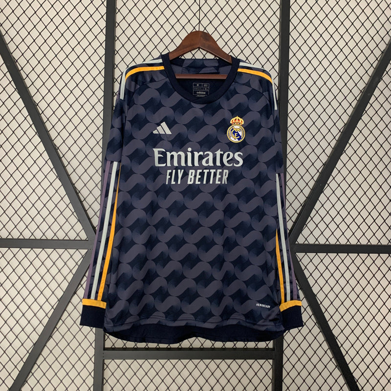 CAMISA MANGA LONGA DO REAL MADRID 24/25 PRETO