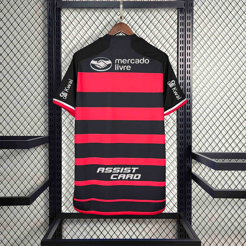 CAMISA DO FLAMENGO 24/25 VERMELHO E PRETO