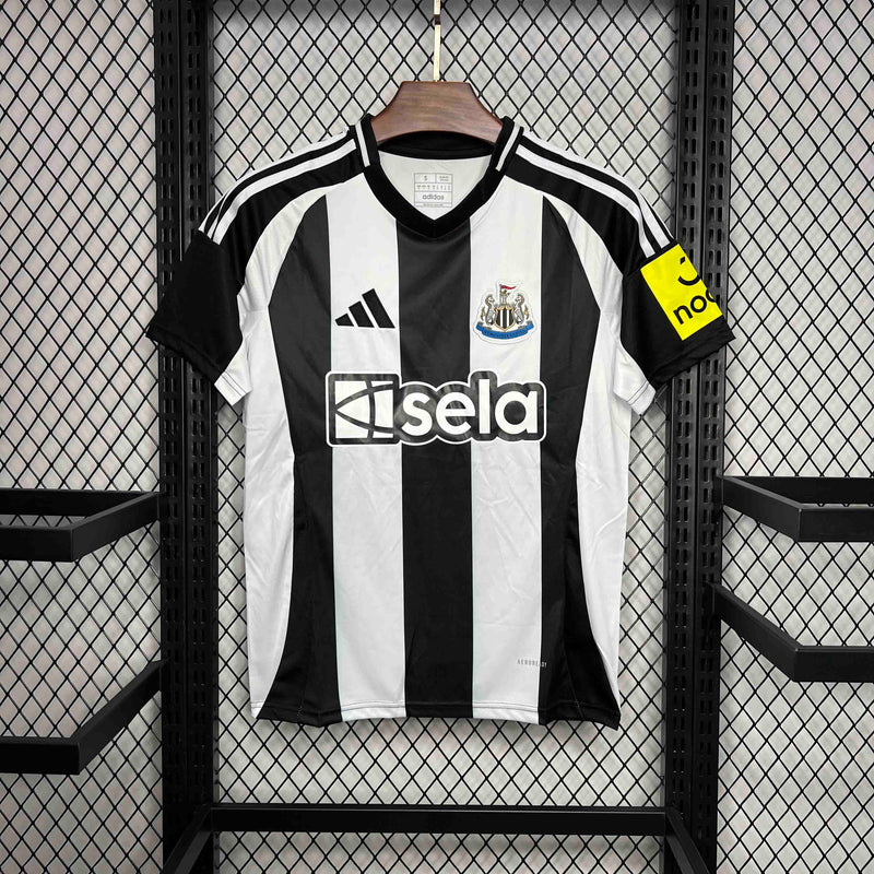 CAMISA DO NEWCASTLE 24/25 PRETO E BRANCO