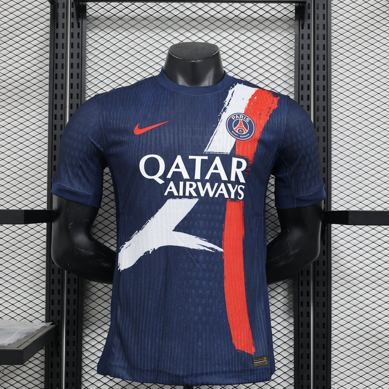 CAMISA VERSÃO PLAYER DO PSG 24/25 AZUL EDIÇÃO ESPECIAL